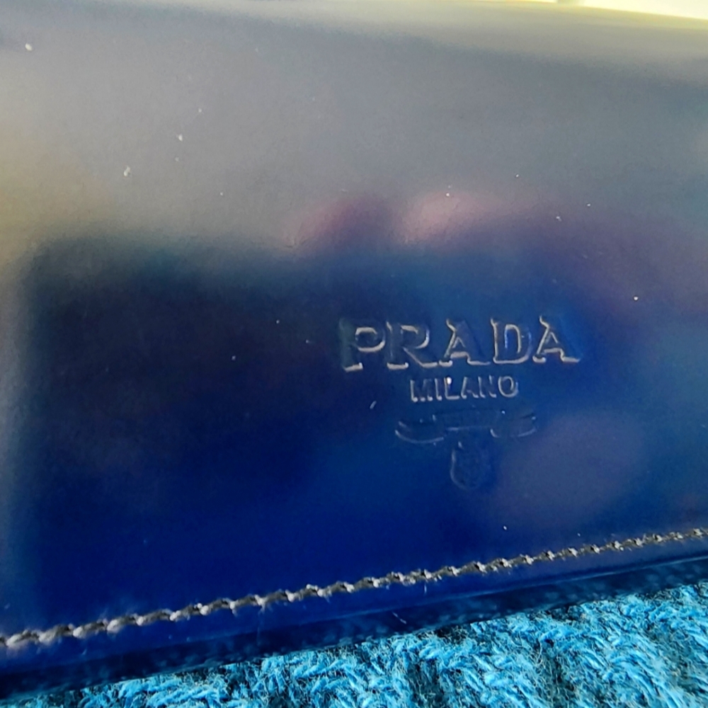 Prada EUC Blue Key Holder